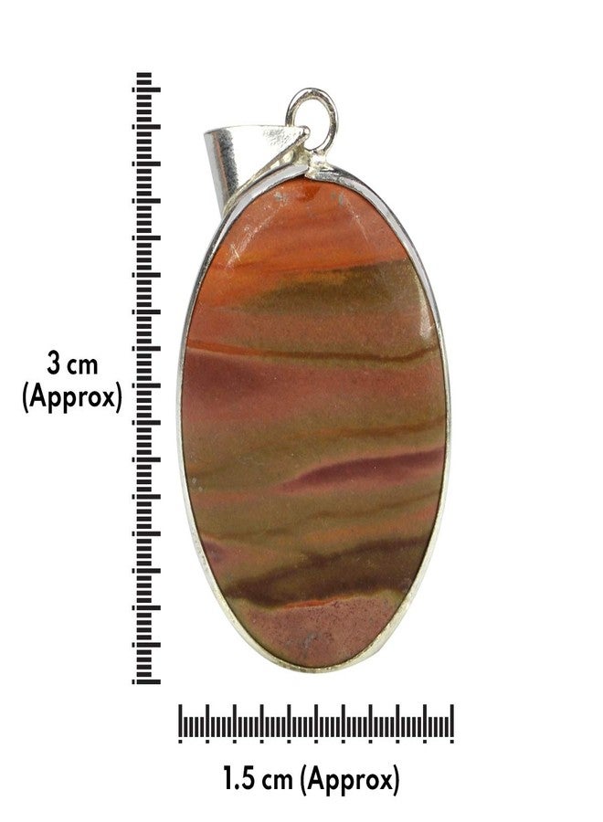 Crystu AAA Polly Crome Pendant Oval Shape Crystal Stone Locket - Pendant with Metal Chain for Reiki Healing and Crystal Healing Gemstone for Unisex (Color : Multi) - Image 5