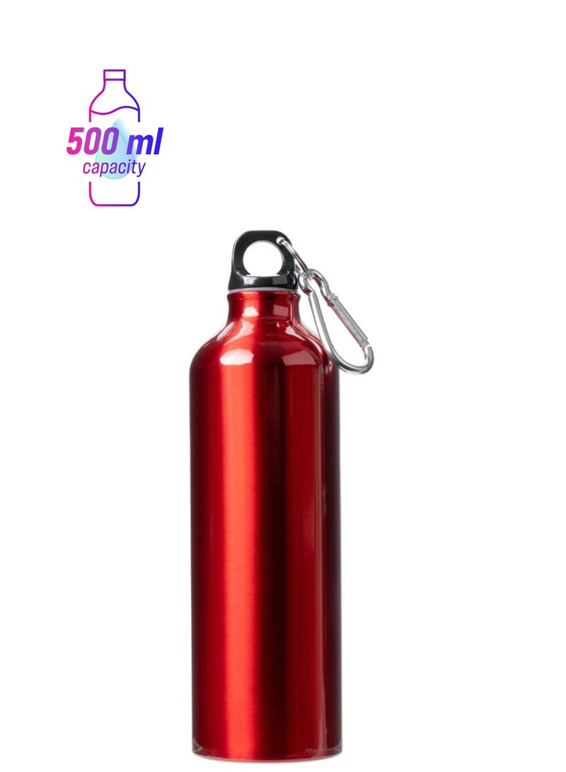 Vitacelli Vacuum Insulated Water Bottle 500ML Stainless Steel Reusable Water Bottle Metal Leak Proof Sports Flask Maroon Red - Image 1