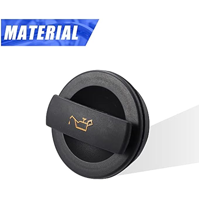 rayihni X AUTOHAUX Engine Fuel Tank Cap Gas Oil Filler Plug Cover Replace 06C103485P 03C103485A for Volkswagen Golf 20102012 for Audi A4 A5 A6 Black - Image 4