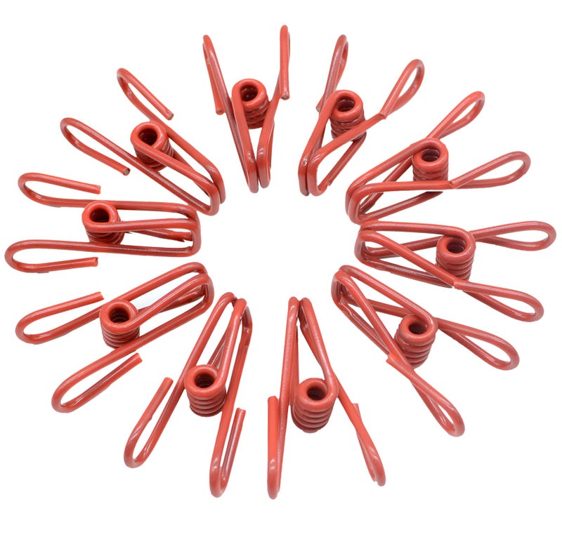 Yansanido 30 Pcs 2 Inch Black Chip Clips PVC Coating High Elasticity Strength AntiRust Steel Chip Bag Clips Food Clips and Clothes Pins 