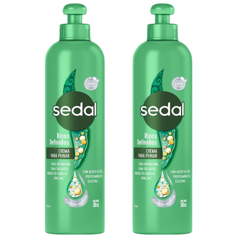 Sedal Curls Defined Hair Comb Cream with Coconut Oil, Provitamin B5, Elastin, 300ml, 2 Pack - Image 5