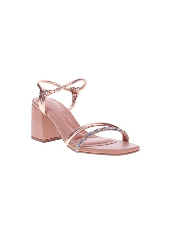 Beira Rio Mid Heels Sandals for Women – Sling Back Heel Sandals for Girls with Ankle Strap