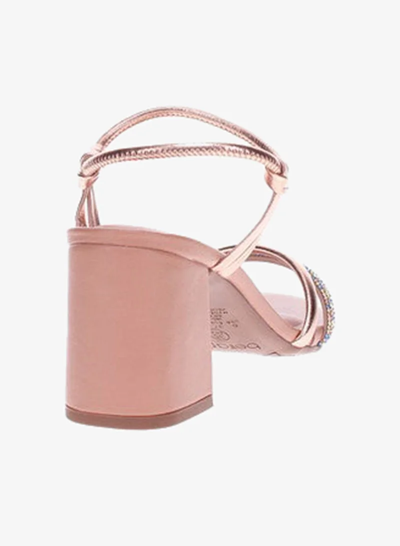 Beira Rio Blue Mid Heels Sandals for Women – Sling Back Heel Sandals for Girls with Ankle Strap for Women | Best Price UAE