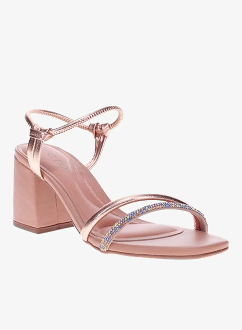 Mid Heels Sandals for Women – Sling Back Heel Sandals for Girls with Ankle Strap