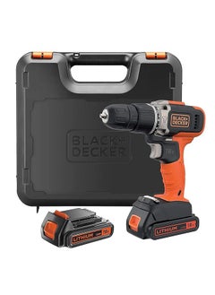 BLACK+DECKER 18V 1.5Ah 650 Rpm Combi Hammer Drill With 2 Batteries In Kitbox For Metal Wod And Drilling And Screwdriving/Fastening Orange/Black Bcd003C2K Gb  - Image 1