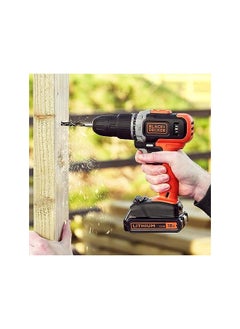 BLACK+DECKER 18V 1.5Ah 650 Rpm Combi Hammer Drill With 2 Batteries In Kitbox For Metal Wod And Drilling And Screwdriving/Fastening Orange/Black Bcd003C2K Gb  - Image 5