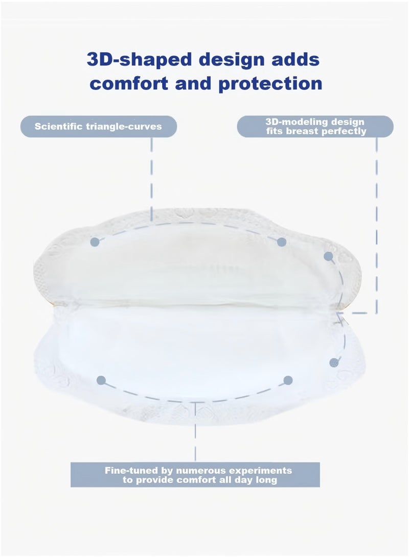 HONS 100 pieces of disposable anti-leakage milk pads, super absorbent nursing pads, baby feeding necessities, sterilized and individually packaged - Image 5