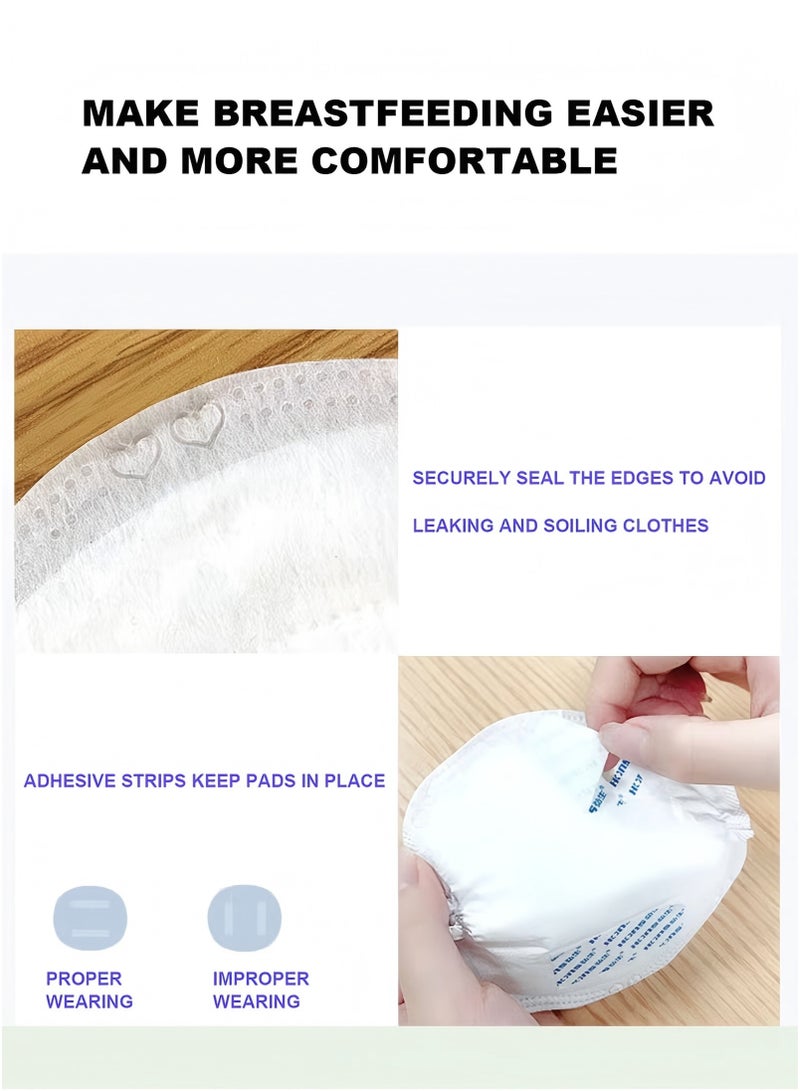 HONS 100 pieces of disposable anti-leakage milk pads, super absorbent nursing pads, baby feeding necessities, sterilized and individually packaged - Image 3