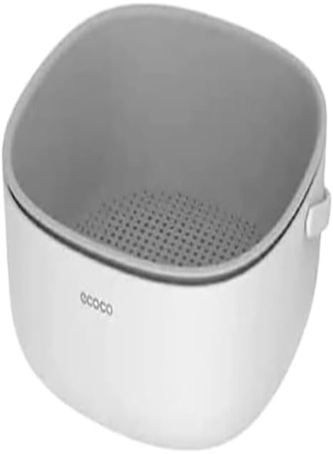 Spaceshoop Double Drain Vegetable Portable Basket Bowl Washing Holding Kitchen Fruit Strainer Noodle Cleaning Colander (Multicolor)