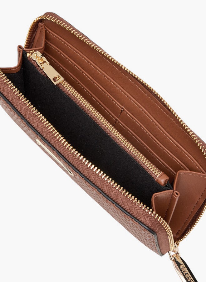 Celeste Monogram Embossed Zip Around Wallet  - Image 5