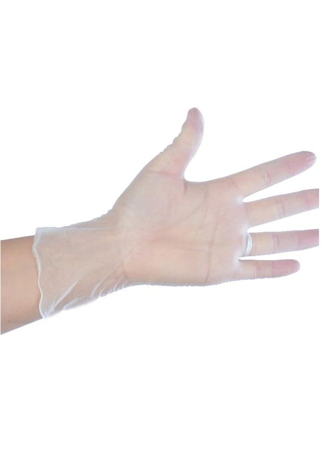 PVC Disposable Gloves 100 Pairs Box Food Safe Powder Free Strong & Comfortable Clear Disposable Gloves for Kitchen Cleaning Medical and Household Use - Image 2