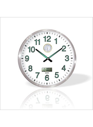 Large 60CM Precision Pressure Gauge Temperature Meter Thermometer Phosphorescent Wall Clock with Date Display for Room - pzsku/Z9C35A2E57562641A89E0Z/45/_/1740579427/340518c9-5d1b-4718-bceb-51a375142572