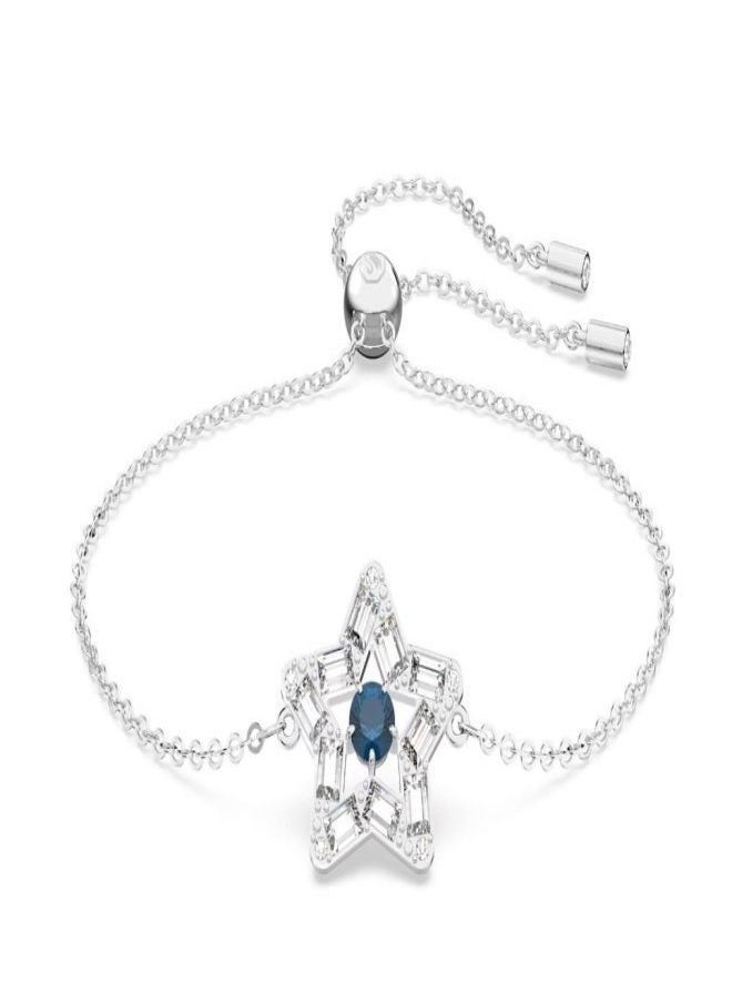 Generic - Swarovski Stella Bracelet Mixed Cut Star Blue Rhodium Plated - Image 1