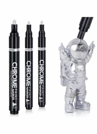 Silver Liquid Mirror Chrome Markers, 3 Pcs Chrome Paint Pens - pzsku/Z9C35B4BD6D1E8F3CC39CZ/45/_/1661174071/24da633d-1185-463e-93ec-b60e9a58e6b0