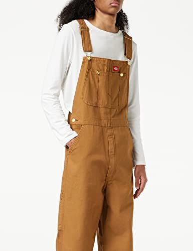 Dickies Mens Bib Overalls and Coveralls Workwear Apparel, Brown Duck, 38W x 32L US - Image 2
