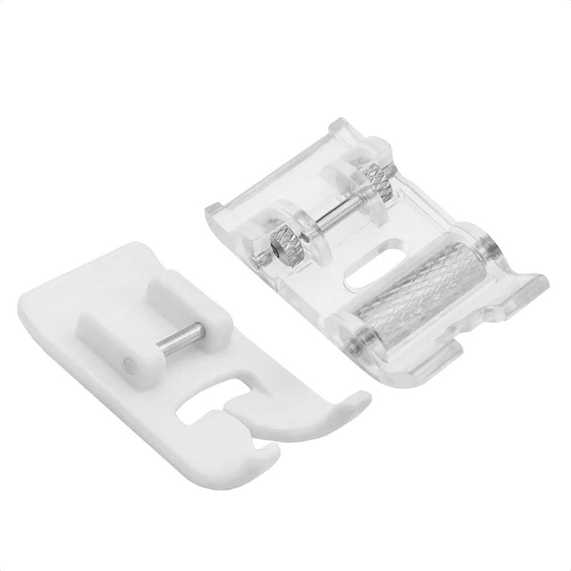 TISEKER 2 Pieces Roller and NonStick Zigzag Teflon Sewing Machine Presser Foot  Fits for All Low Shank SnapOn Singer Brother Babylock Janome Simplicity Etc Sewing Machine