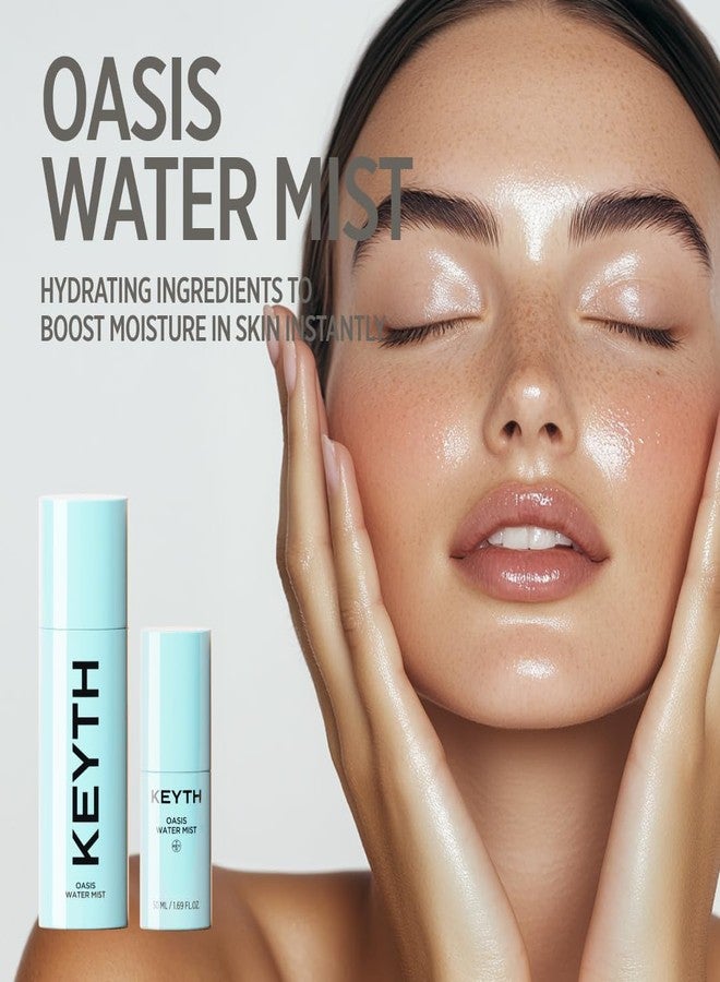 keyth رذاذ ماء كيث واحة (50 مل، 1.69 أونصة سائلة) / ترطيب، ترطيب البشرة، تهدئة، تقوية حاجز البشرة، مستخلص ساق الصبار، 14 فيتامينات - Image 2