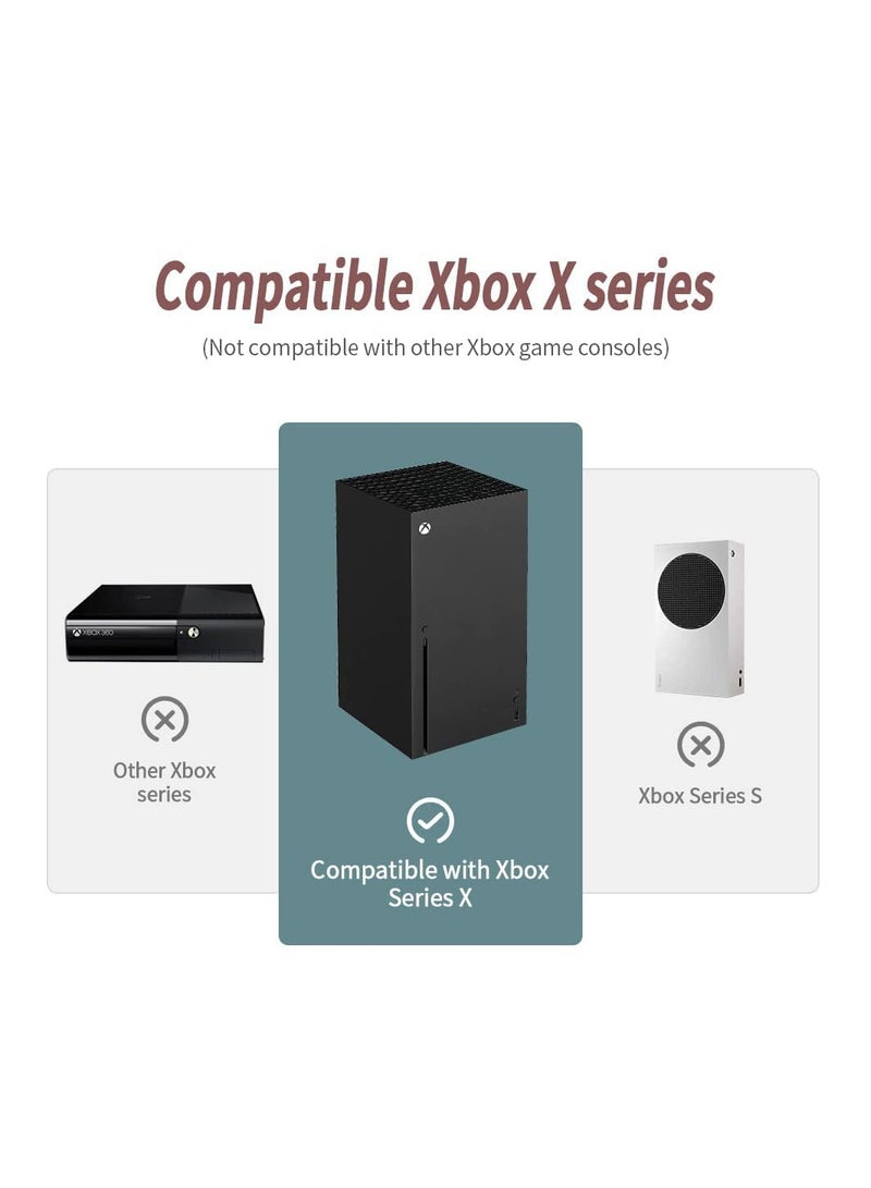 حامل جداري لجهاز Xbox Series X، رف تخزين لدعامة الألعاب، حامل غير قابل للانزلاق، قاعدة فولاذية لجهاز Xbox Series X للألعاب - Image 3