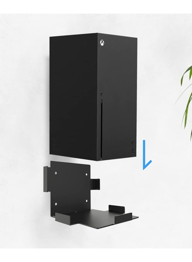 حامل جداري لجهاز Xbox Series X، رف تخزين لدعامة الألعاب، حامل غير قابل للانزلاق، قاعدة فولاذية لجهاز Xbox Series X للألعاب - Image 5