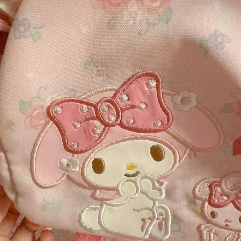 My Melody Sanrio Kawaii Floral Backpack for Women - Image 4