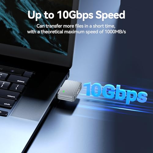 JEYI 2230 M.2 NVME SSD Enclosure, USB C 10Gbps External Housing Adapter Case, Tool-Free Installation, Compatible with Windows/macOS/Linux - Image 3
