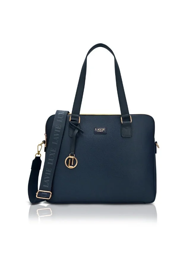 Luxe Women's Mento25 Laptop Bag (Navy)