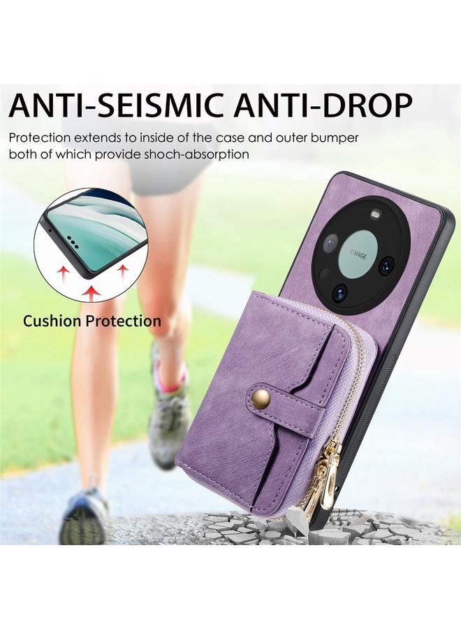 Zaboon Case For Huawei Mate 60 Pro Crossbody Multi-function Zipper Wallet Phone Case - Image 2