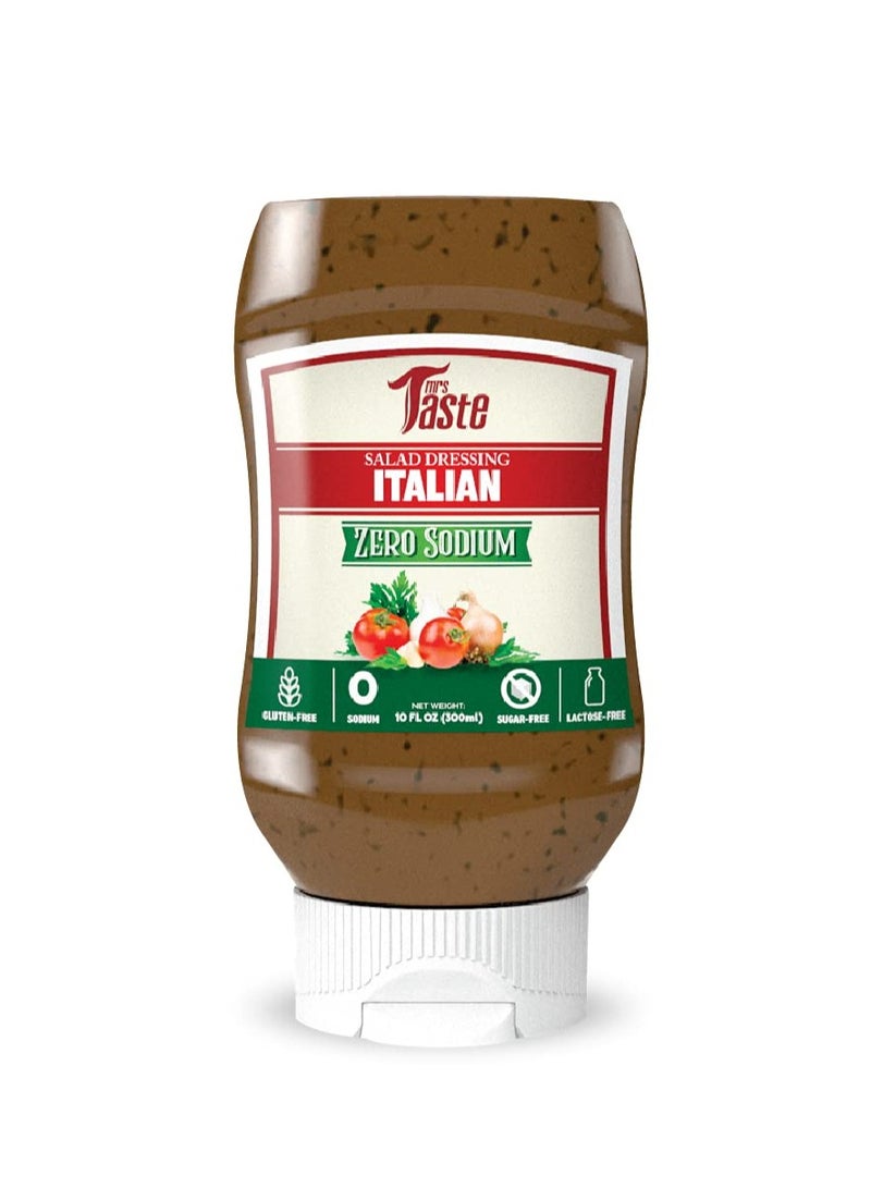Mrs Taste Salad Dressing Italian Zero Sodium 10 Floz 300ml - Image 1