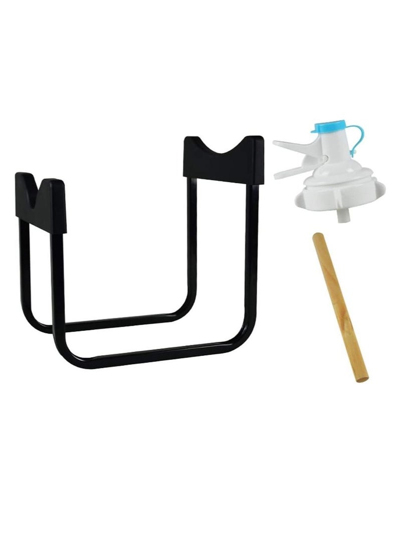 DubaiGallery Water Bottle Stand With Faucet Black - Image 3