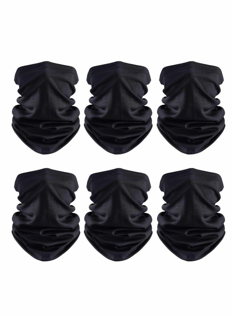KASTWAVE Face Cover, 6 PCS Neck Gaiter Face Mask for Women Men, Balaclava Face Breathable Bandana Sun Protection Cycling Running, Unisex Face Cover Scarf for Outdoor Sports - Image 1