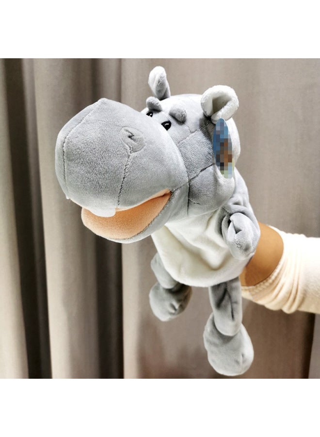 Interactive Puppet Toy Talking Animal Glove Doll Mouth Moving Hand Puppet Nursery Performance Storytelling Dolls-Color:Donkey-Height:30cm Large Hand Puppet  - Image 3