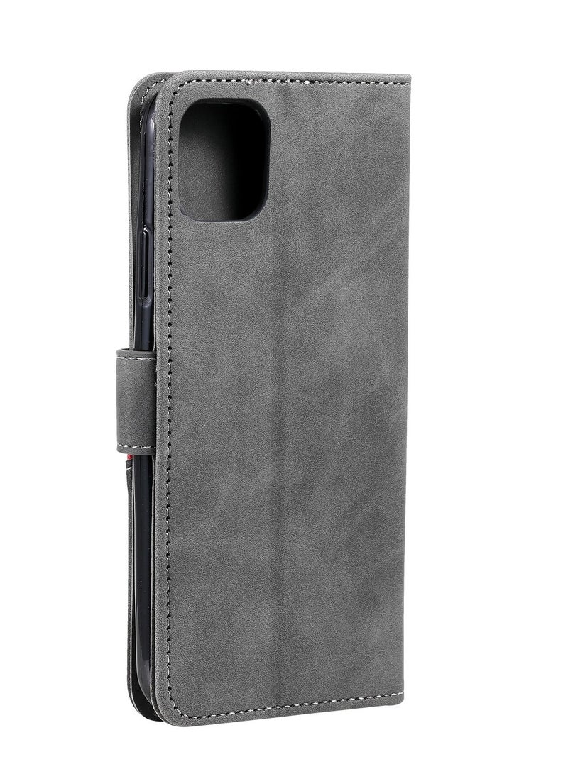 Suteni Color Block Flip Cover Leather Hidden Card Slots Phone Case for iPhone - Image 2