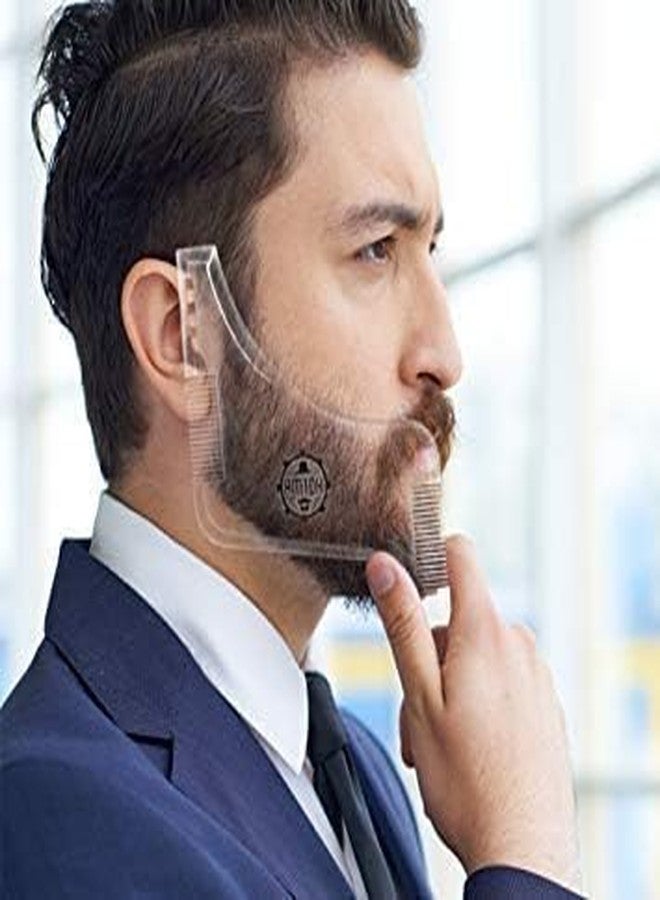 AASA Beard Styling Comb | Men's Beard Shaping Tool | Beard Grooming Comb For Boys And Men's Beard Use (Transparent Comb) - Image 5