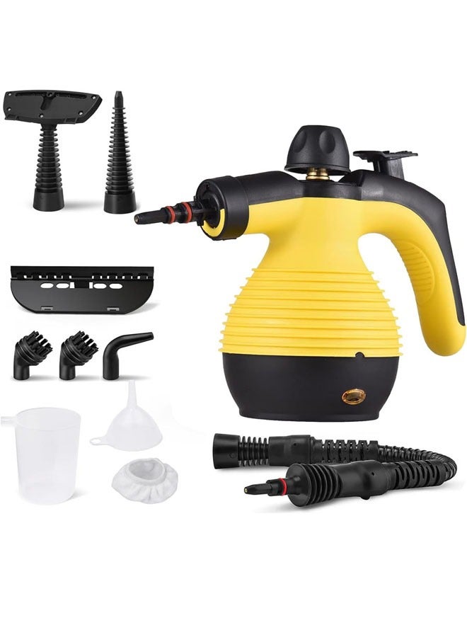 Portable Handheld Steam Cleaner 1050W Multifunctional High Temperature Pressurized Steam Cleaning Machine with 9PCS Accessory for Kitchen Sofa Bathroom Car Window - Image 1