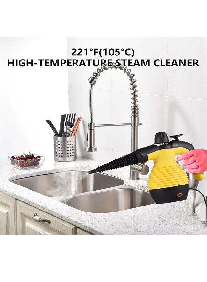 Portable Handheld Steam Cleaner 1050W Multifunctional High Temperature Pressurized Steam Cleaning Machine with 9PCS Accessory for Kitchen Sofa Bathroom Car Window - Image 3