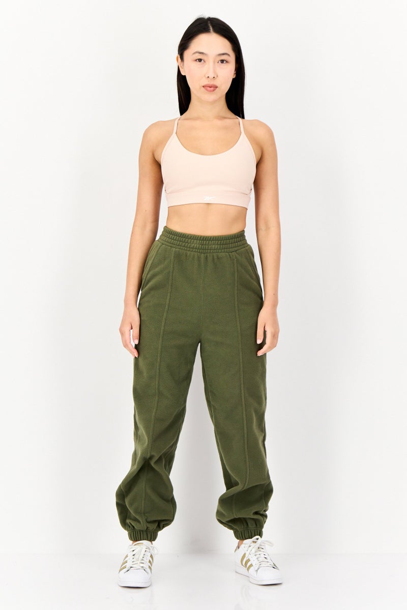 Reebok Women Sportswear Fit Outdoor Sweatpants, Olive - Image 4
