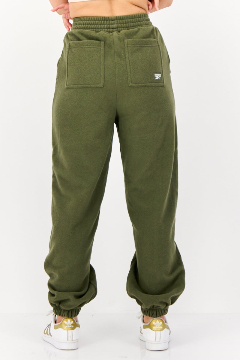 Reebok Women Sportswear Fit Outdoor Sweatpants, Olive - Image 3