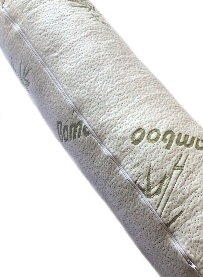 Linen Plus Body Pillow with Shredded Memory Foam for Comfort and Support Breathable Cooling Hypoallergenic New - Image 3
