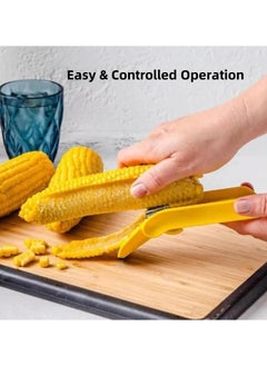SYOSI Fast Corn Cob Separator, 2 Pack Corn Peeler for Corn on the Cob, Corn Cob Stripper, Kitchen Quick Corn Cutter to Cut Corn off the Cob, Easily Peel Your Corn Cobs, Cooked or Fresh  - Image 3