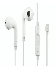 In-ear Headphones with Lightning Connector Compatible with iPhones Devices White
