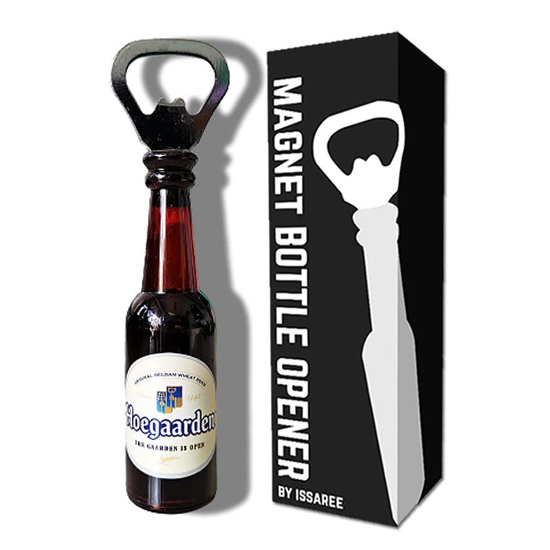 Magnetic Beer Bottle Opener Figure Beer Bottle Bar Refrigerator Dcor Unique Birthday Gifts Collection Hoegaarden