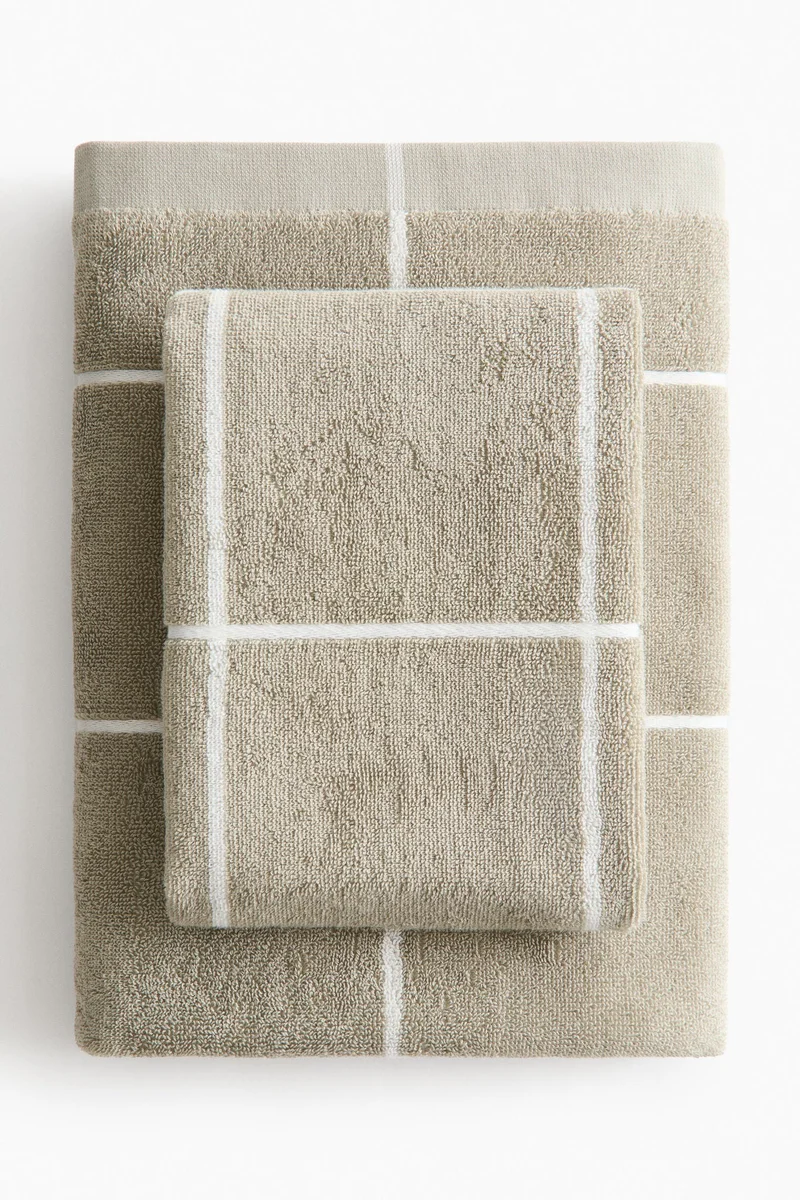 H&M Grid-patterned hand towel