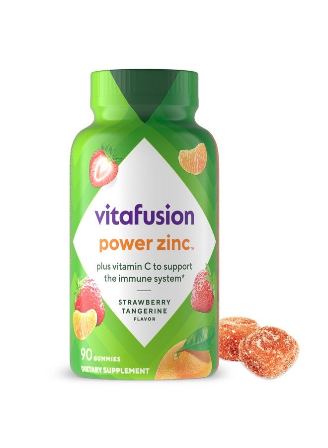 Vitafusion Power Zinc Gummy Vitamins, Strawberry Tangerine Flavored Immune Support (1), 90 Count - Image 1