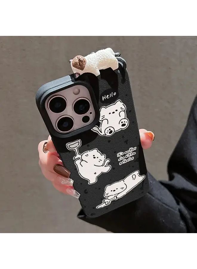 3D Reclining Cat Mixed Color 4 Phone Cover For iPhone 17 Pro Max And More Models - Image 5