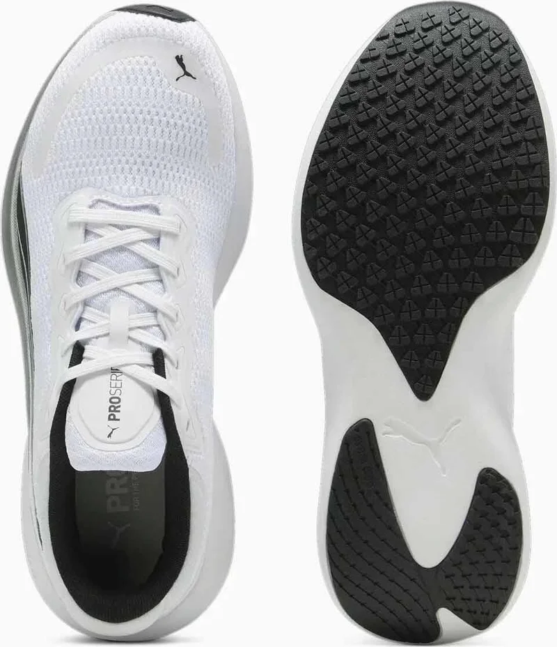 PUMA Unisex Sports Shoes Scend Pro Unisex Sneaker Shoes 378776-18 White-Black
