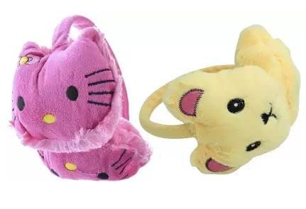 CLOTHERA Kids pack of 2 Kitty Design Winter Warm Earmuffs (Random color) - Image 2
