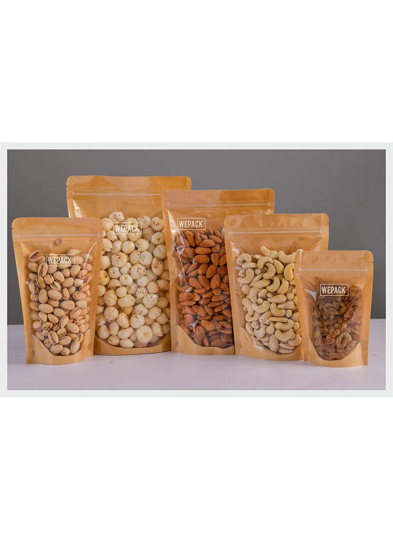 Amit Marketing - Amit Marketing Gold Color Foil Zip lock Bag UP TO 350 GRAM (Total 30 PIC) - Image 1