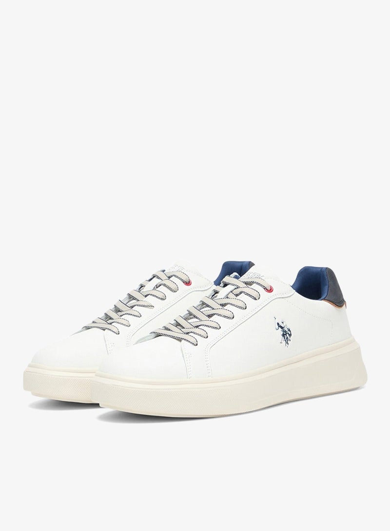 U.S. Polo Assn. Men's White Low-Top Casual Sneakers Shoes - Trendy Design with Superior Comfort and Traction - Image 3