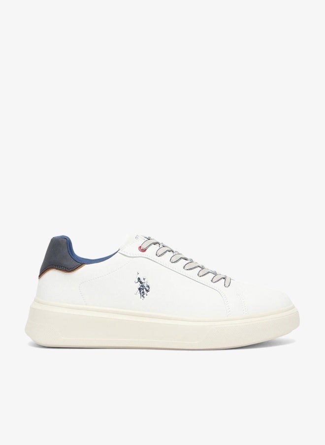 U.S. Polo Assn. Men's White Low-Top Casual Sneakers Shoes - Trendy Design with Superior Comfort and Traction - Image 1