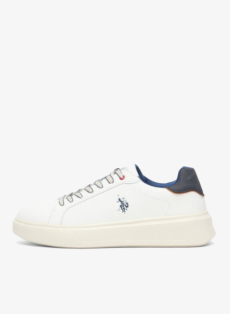 U.S. Polo Assn. Men's White Low-Top Casual Sneakers Shoes - Trendy Design with Superior Comfort and Traction - Image 3